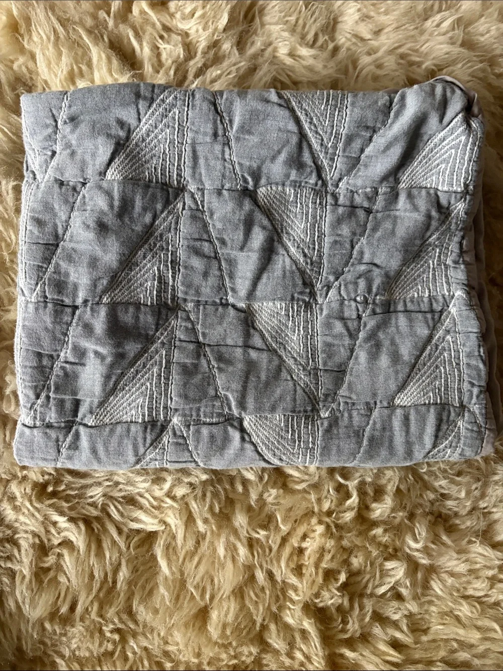 West Elm pillow covers. standard. Light Gray